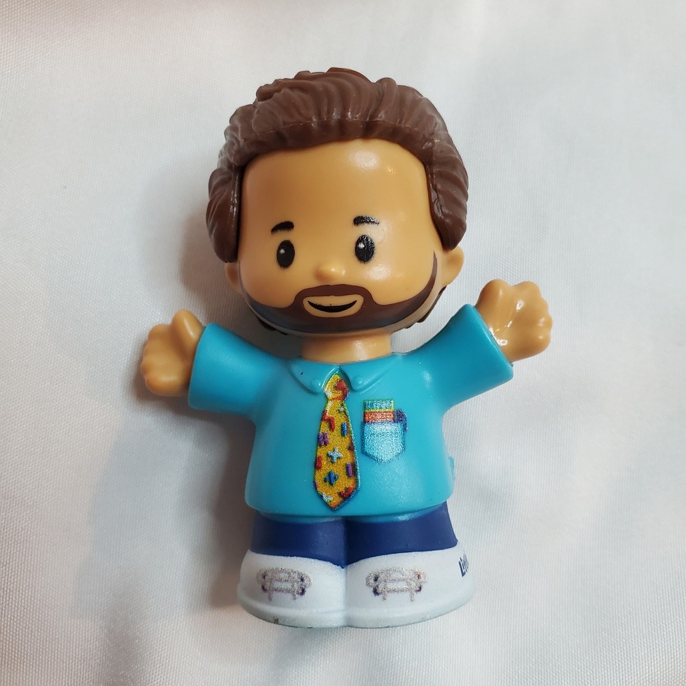 Fisher-Price Little People Queer Eye Antoni Porowski Figure Blue Shirt‎ Tie Toy